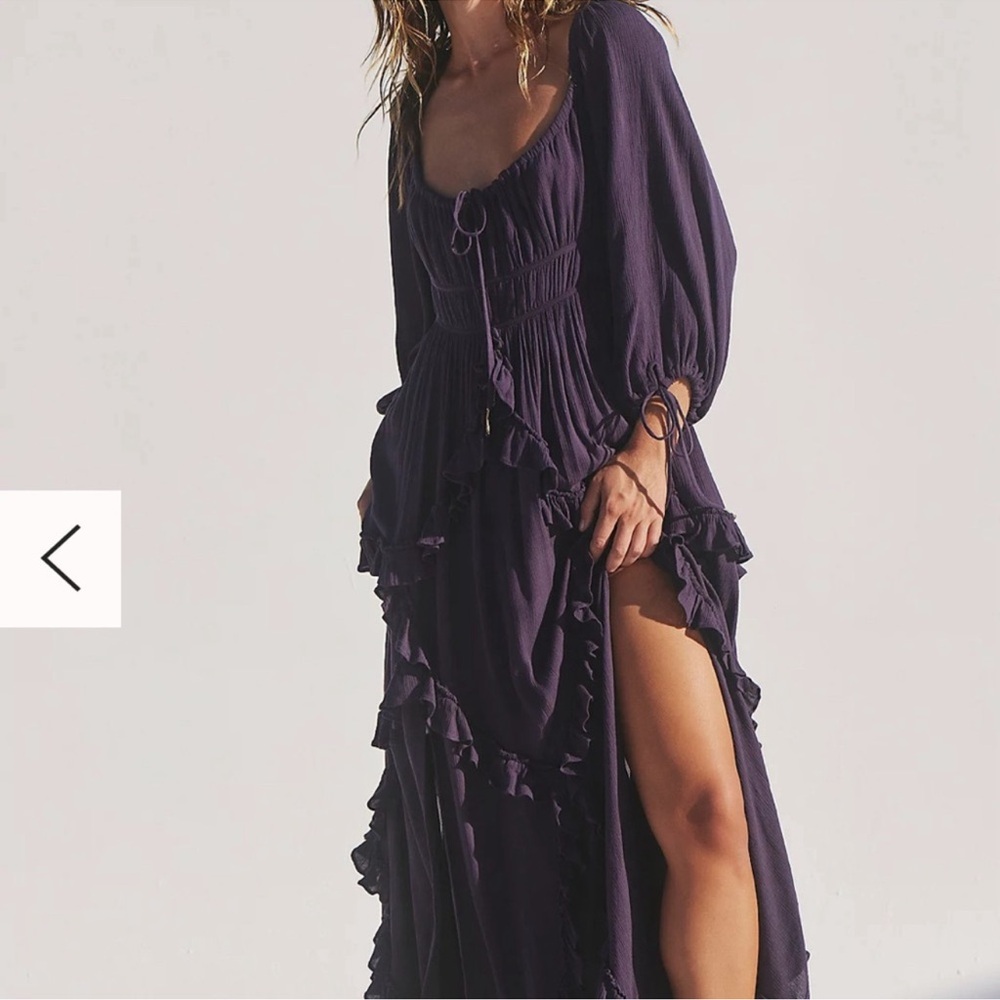 Free People Boho navy maxi dress!